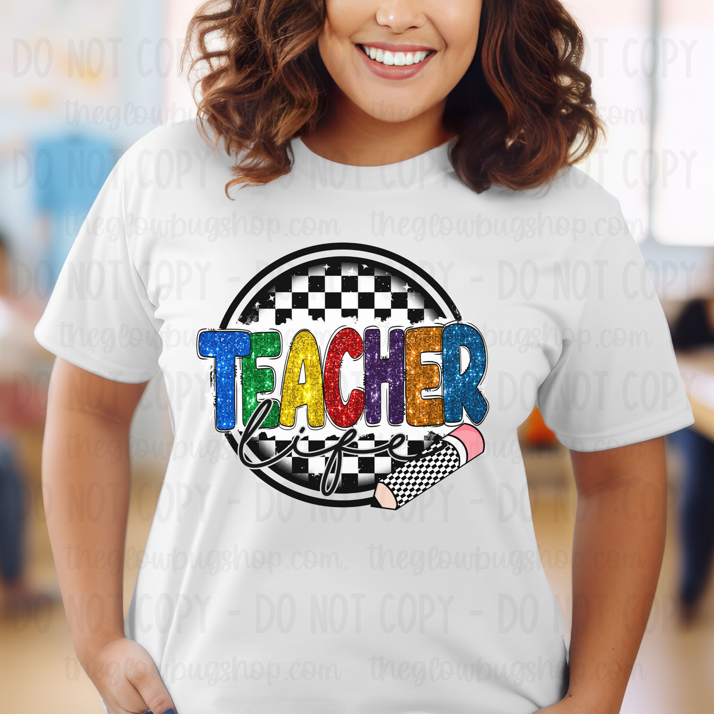 Teacher Life … Back To School (checkered)