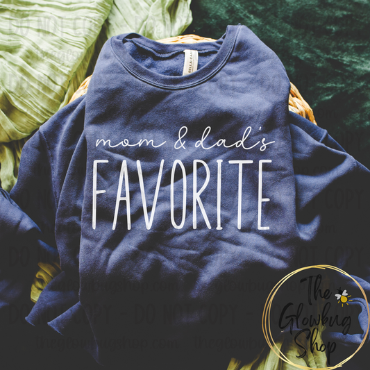 Mom & Dad’s Favorite (youth) (white ink)