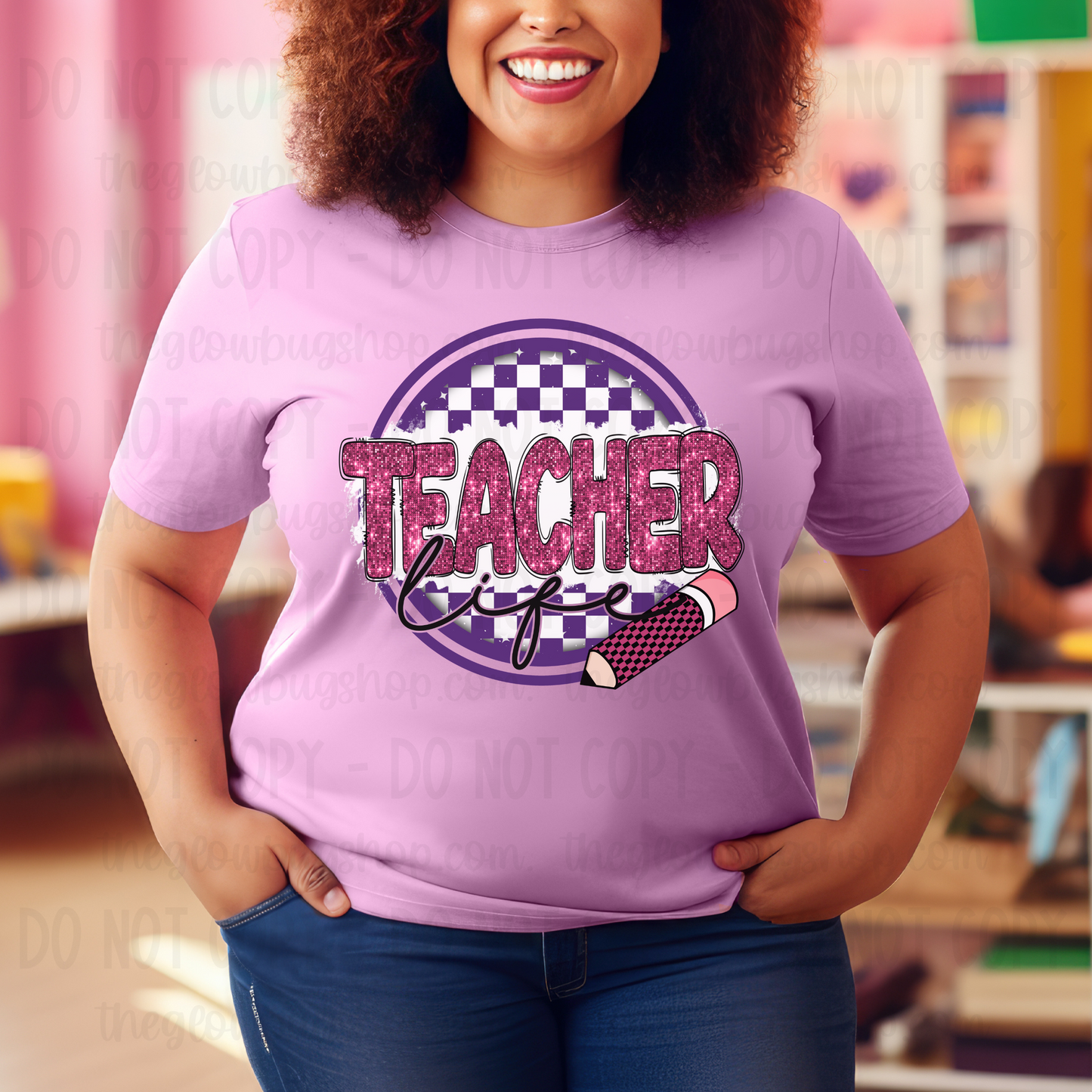 Teacher Life … Back To School (checkered)