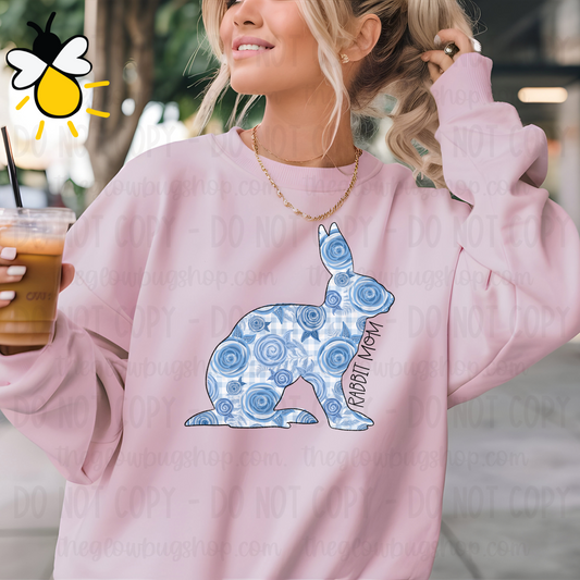 Rabbit Mom floral