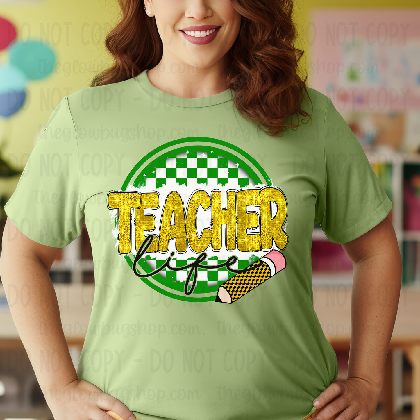 Teacher Life … Back To School (checkered)