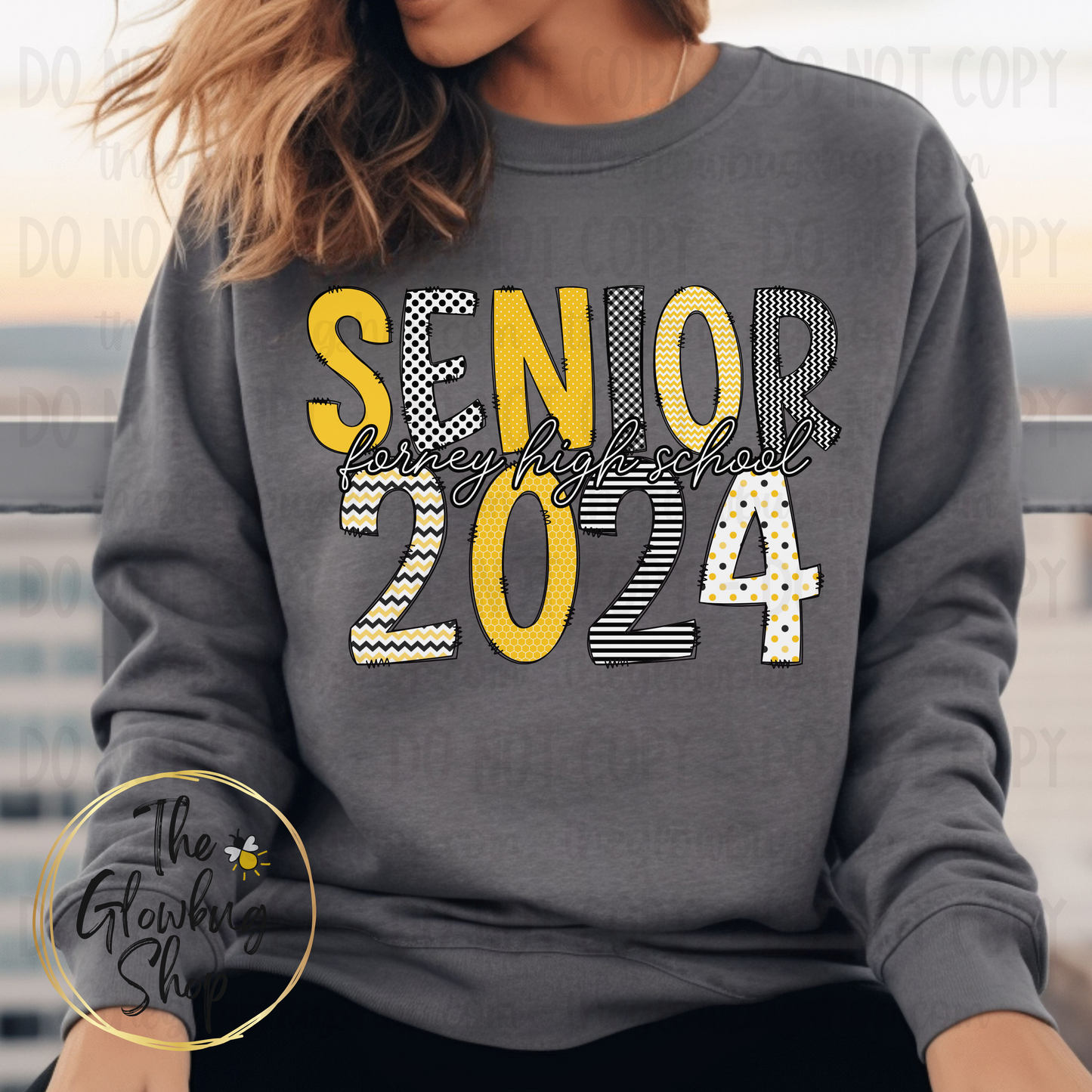 Senior 2024 CUSTOM (black, white, gold)