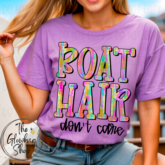 Boat Hair don’t care (black ink)