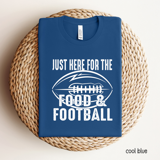 Just Here For The Football (white ink)