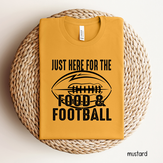 Just Here For The Football (black ink)