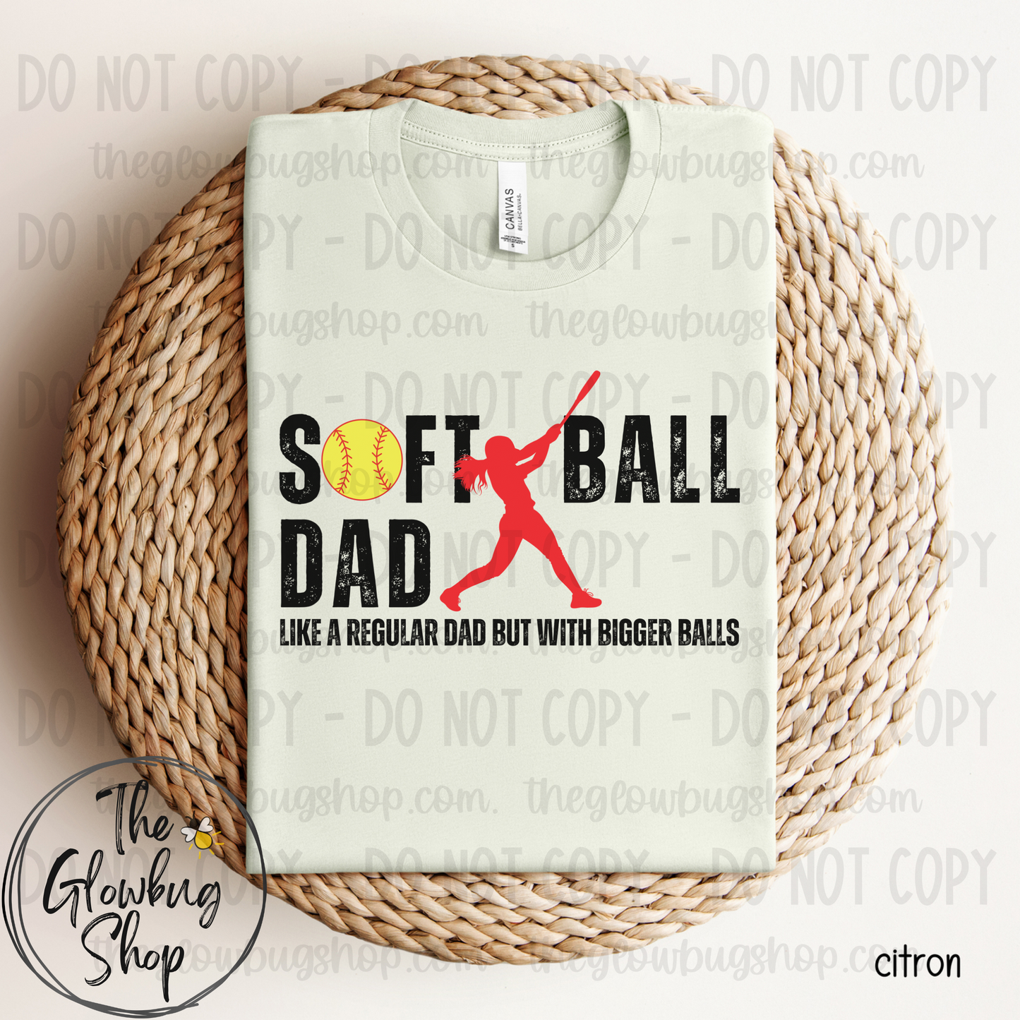 Softball Dad (black ink)