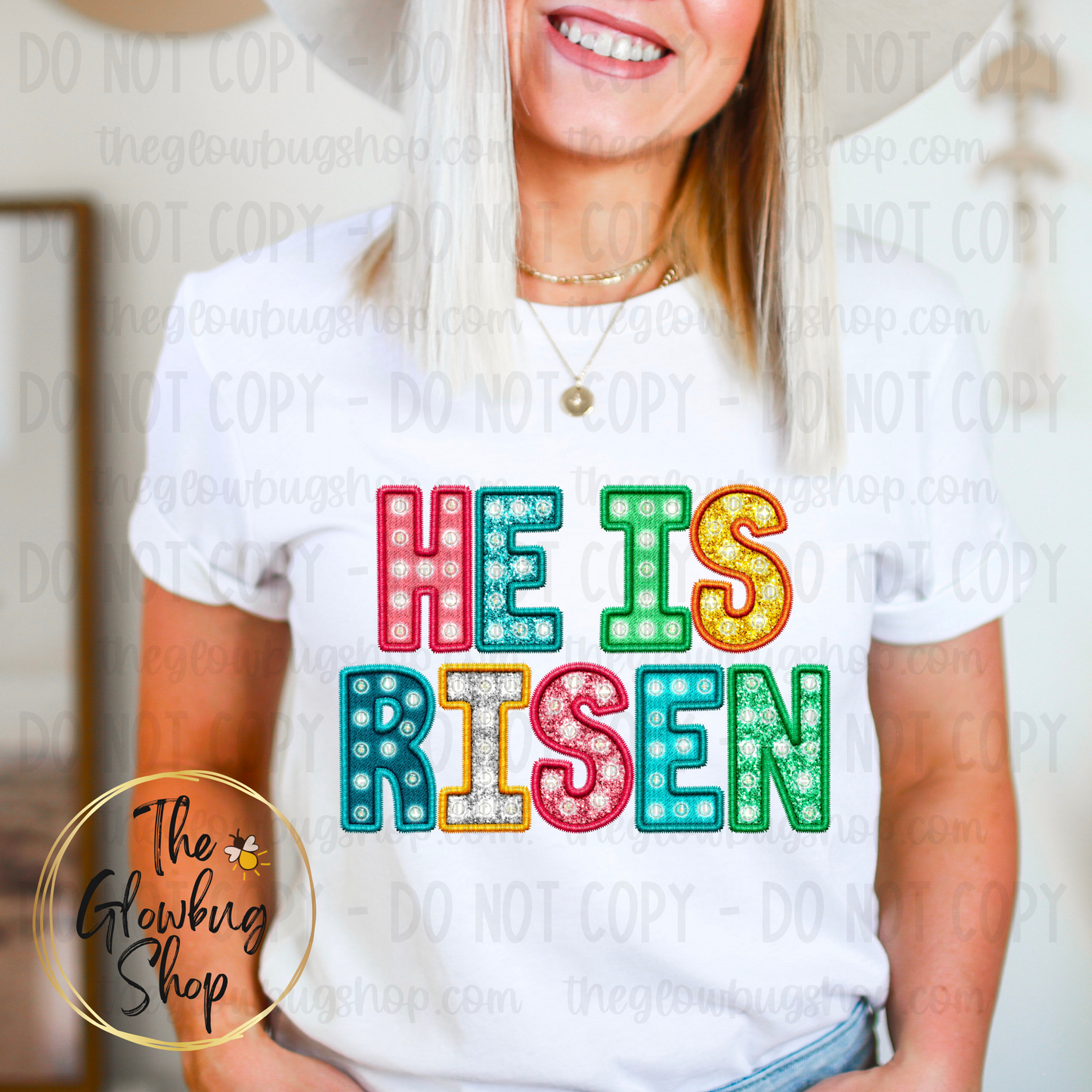 He Is Risen (faux embroidery)