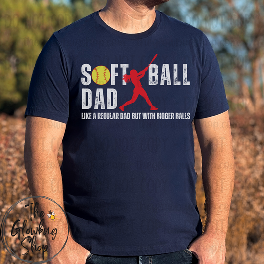 Softball Dad (white ink)