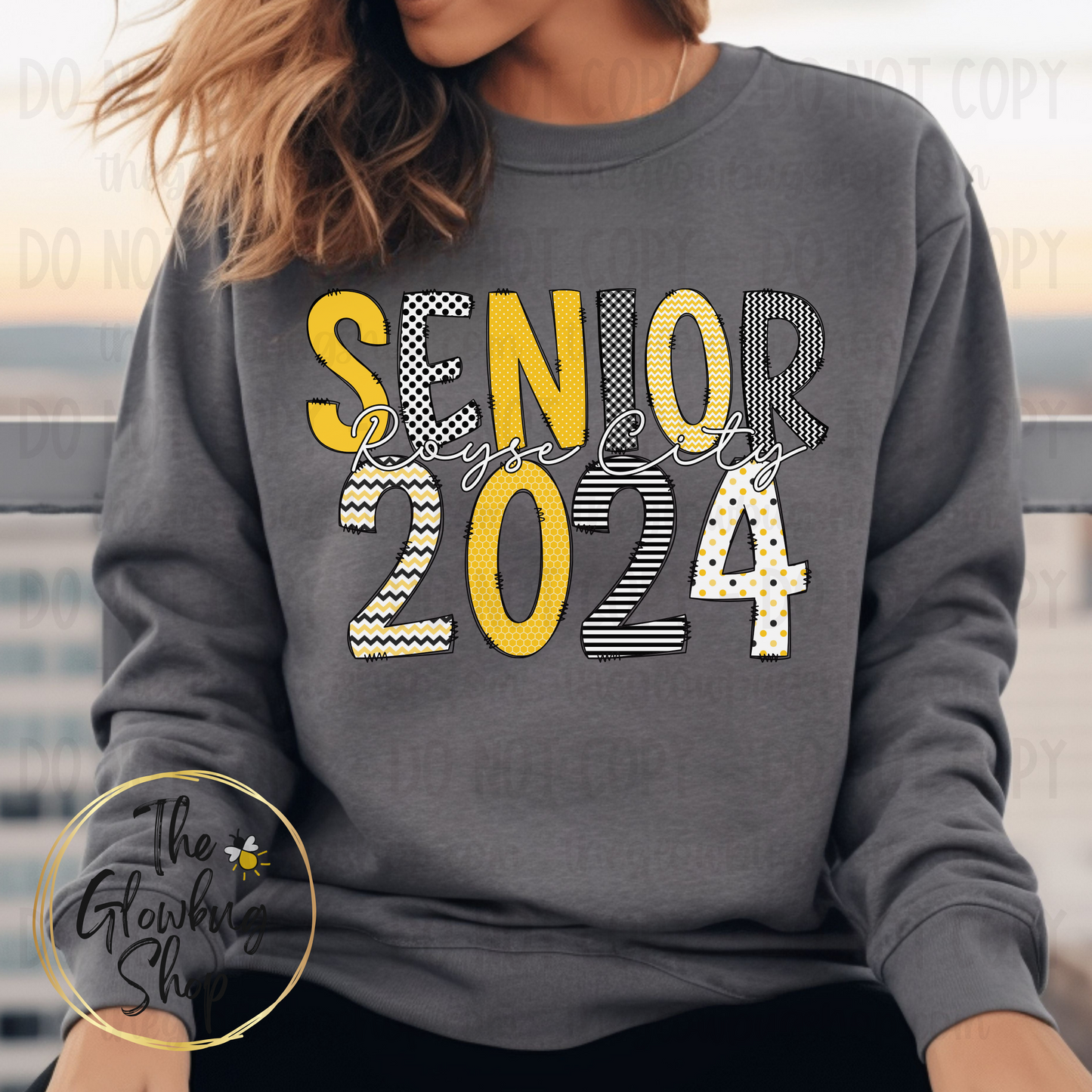 Senior 2024 CUSTOM (black, white, gold)