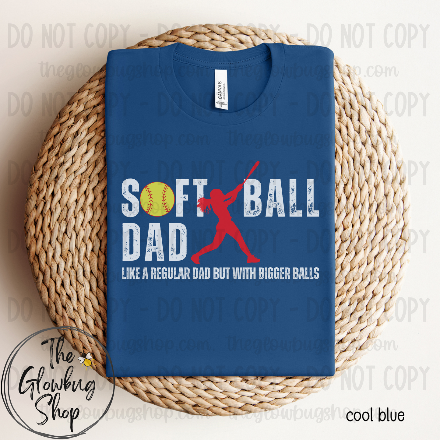 Softball Dad (white ink)
