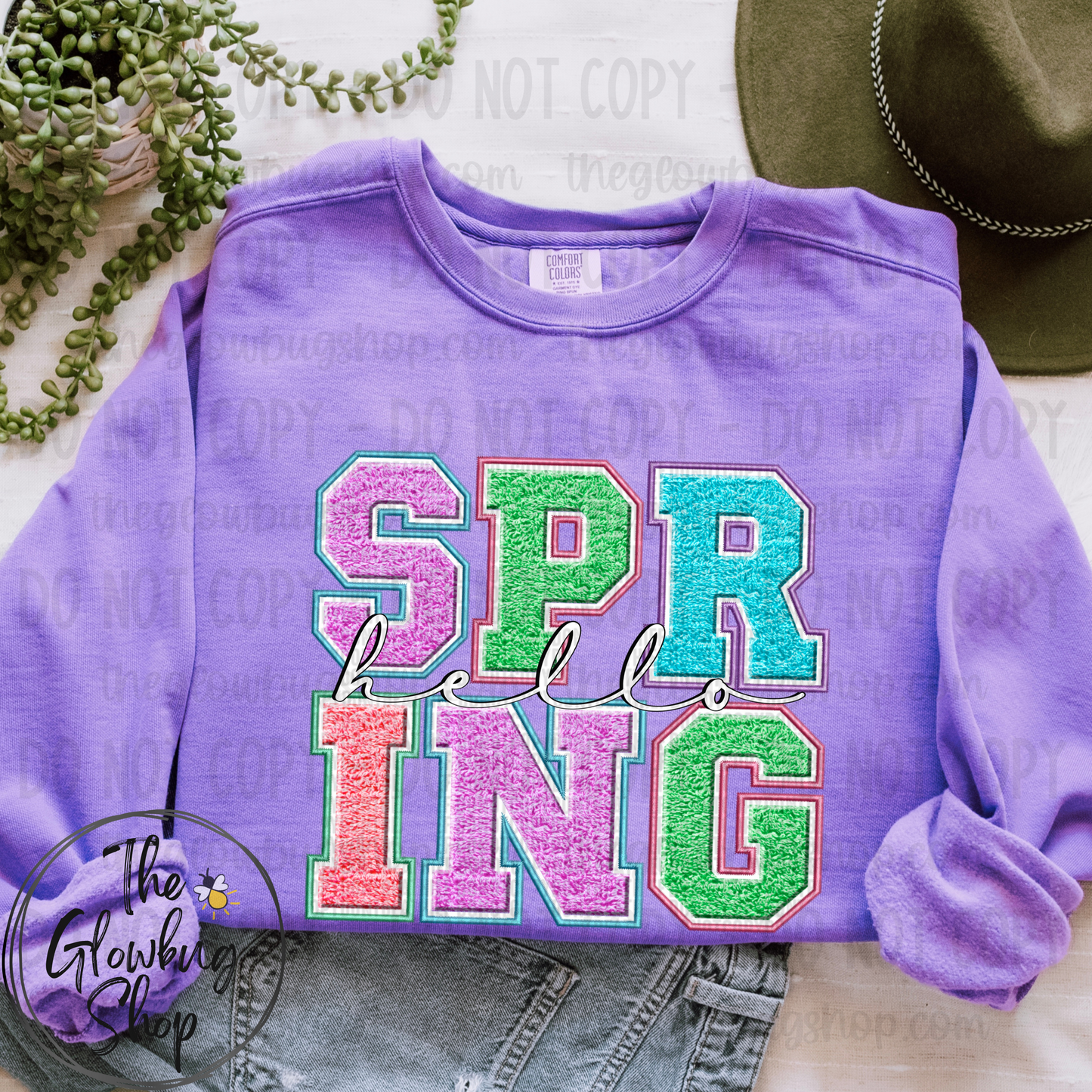 hello SPRING (faux chenille)