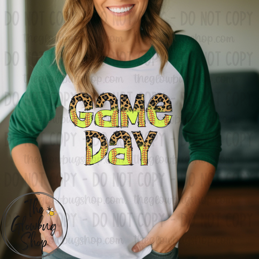 GAME DAY (softball leopard)
