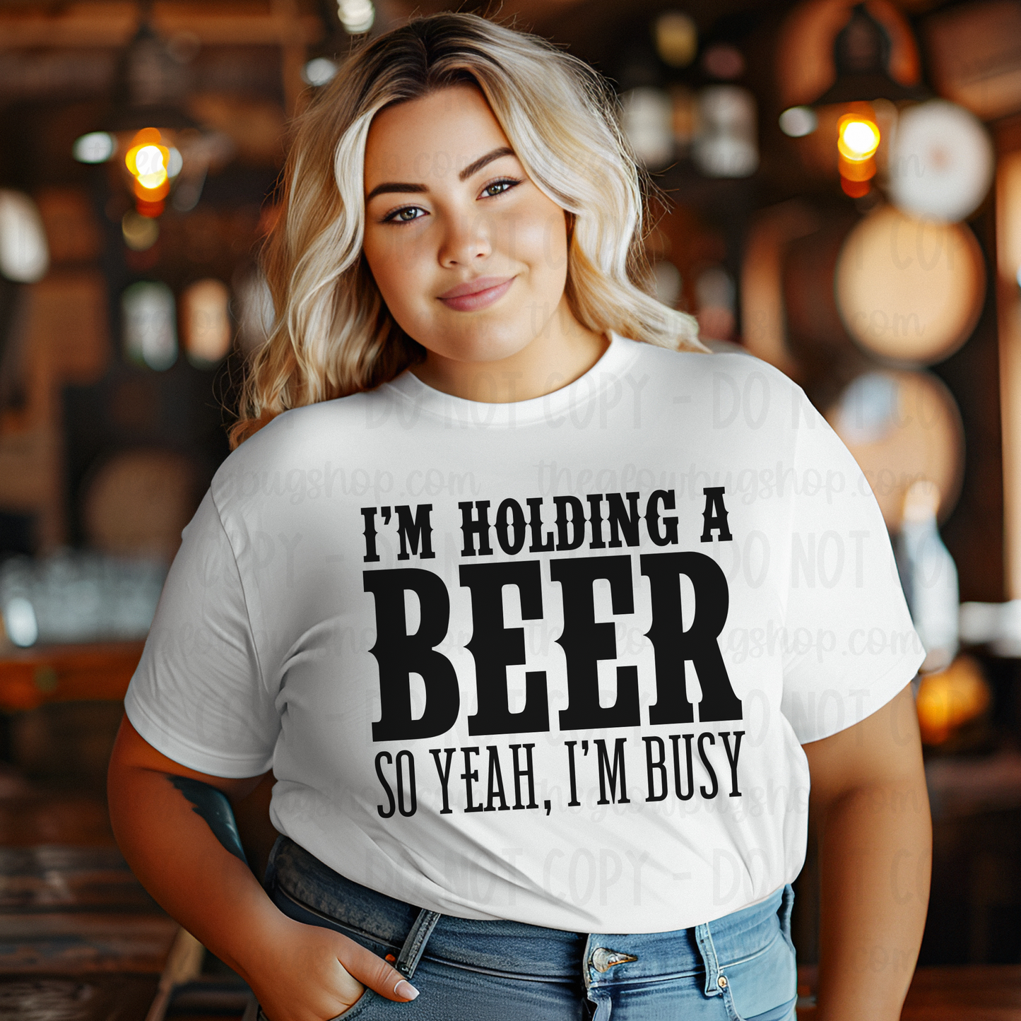 I’m Holding A Beer (black ink)
