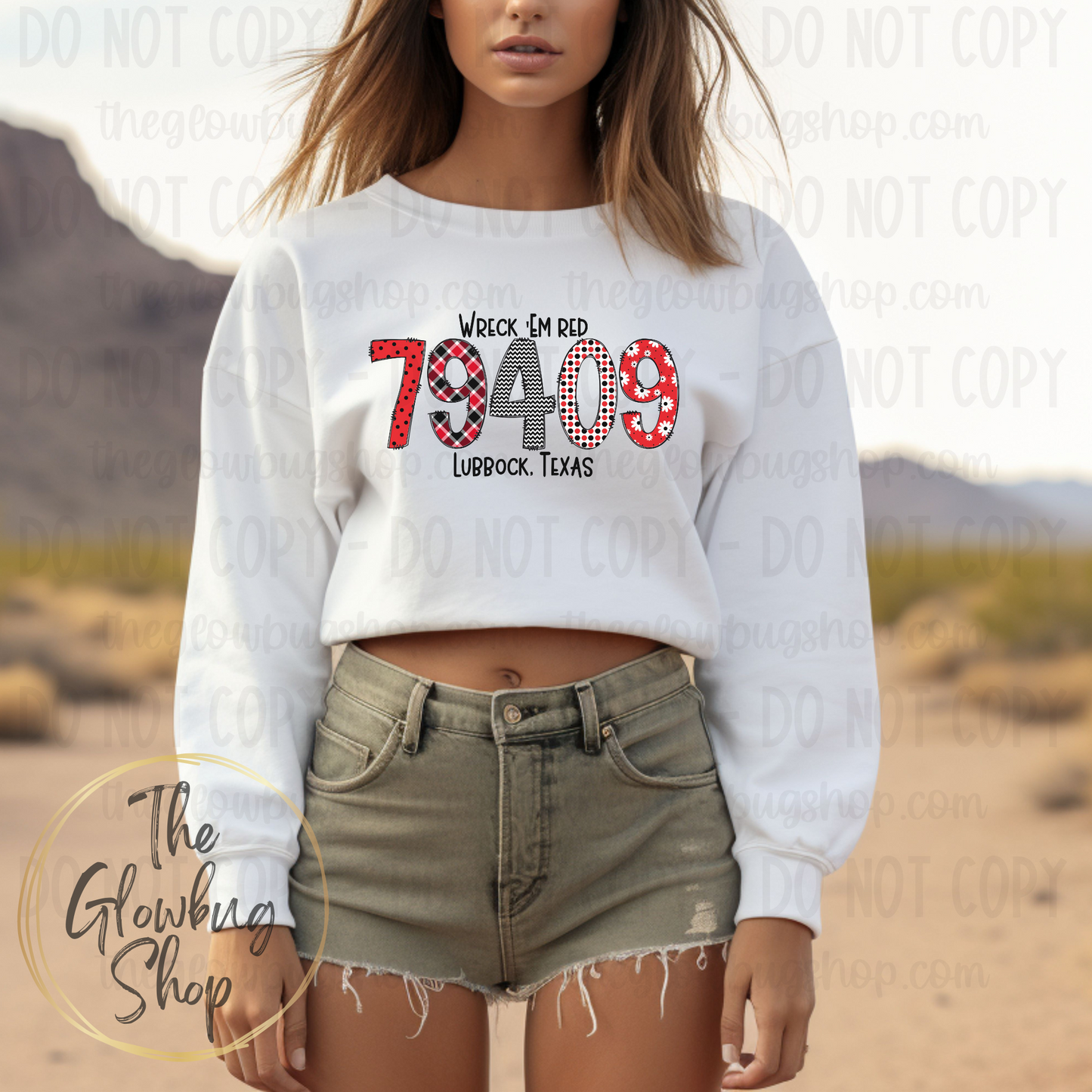 Zip Code Custom (red white black multi print)