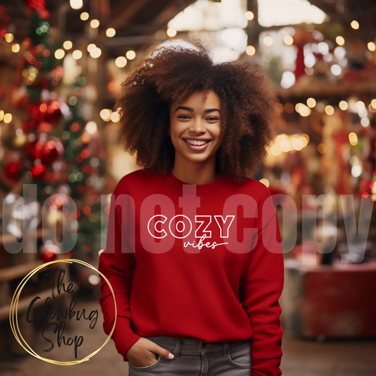 Cozy Vibes (white ink)