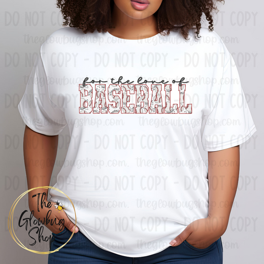 for the love of BASEBALL