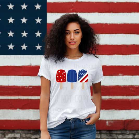 Red White and Blue Popsicle (adult)