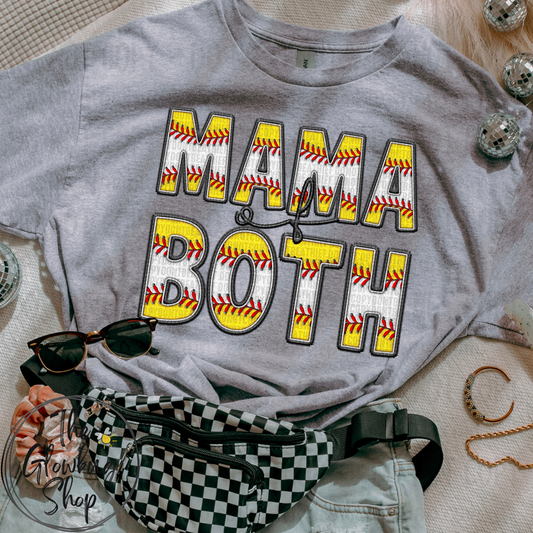 Mama of Both (softball/baseball)