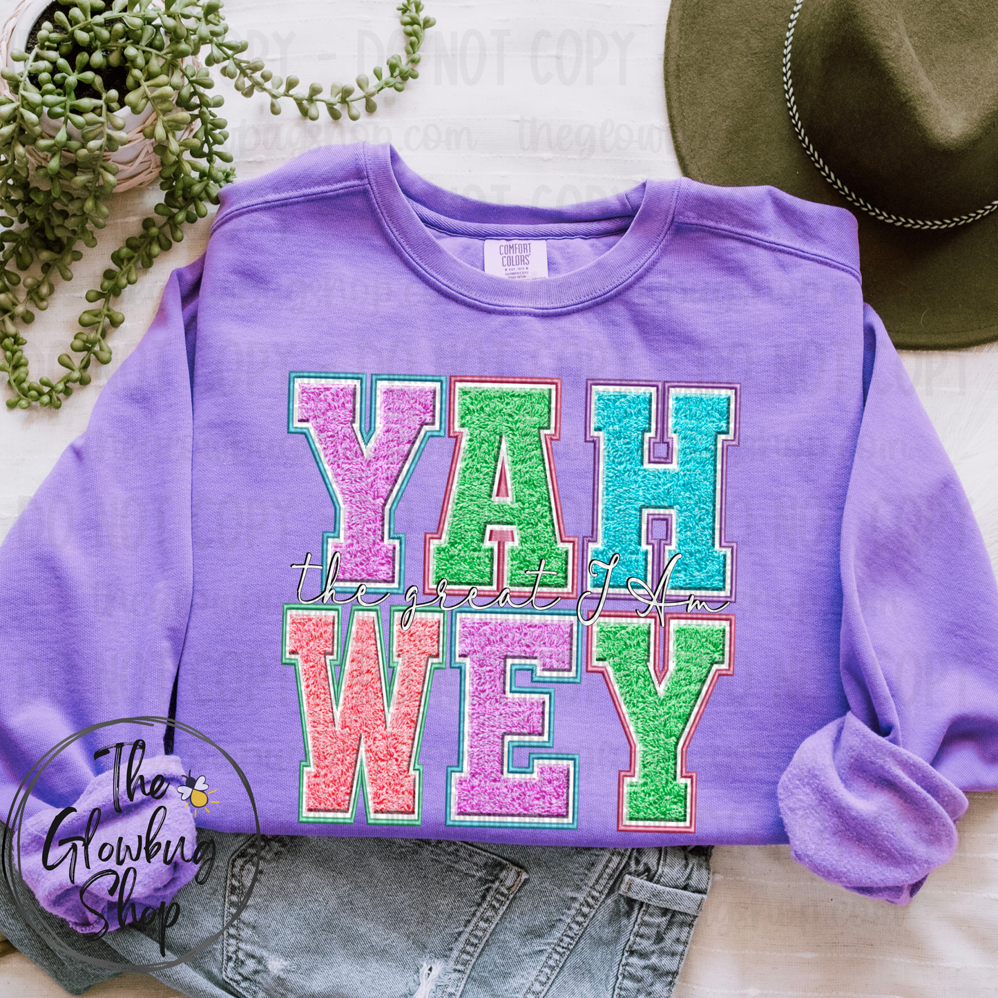 YAH WEH (faux chenille)