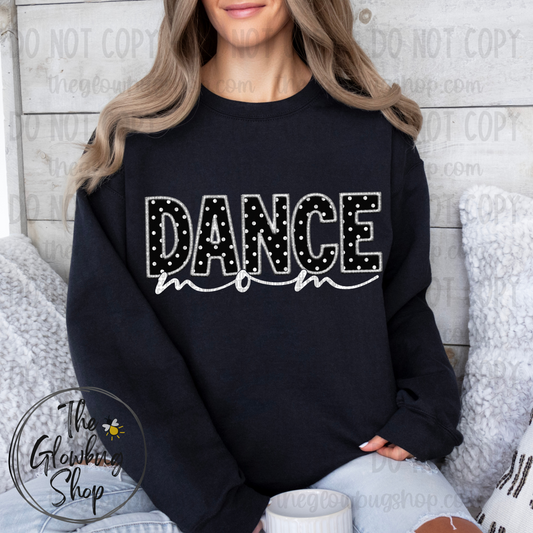 Dance MOM polka black