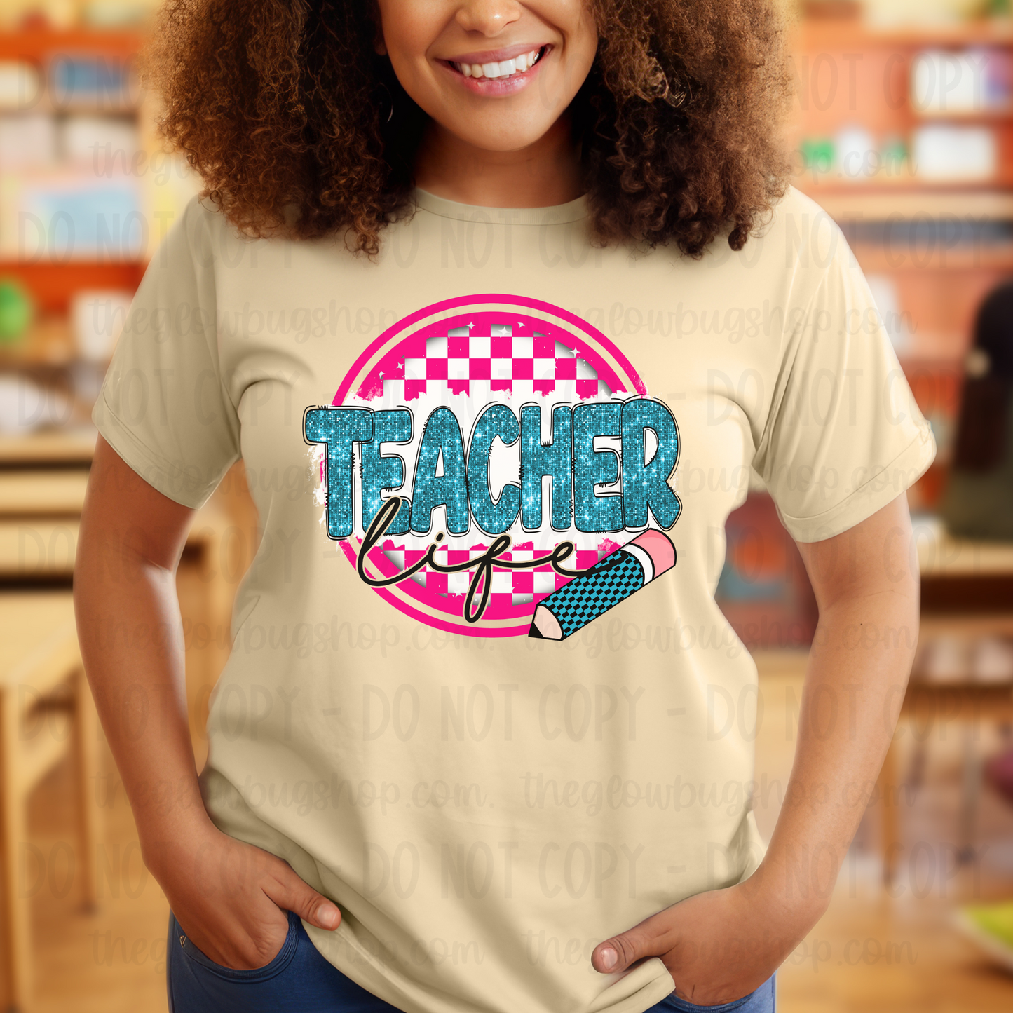 Teacher Life … Back To School (checkered)