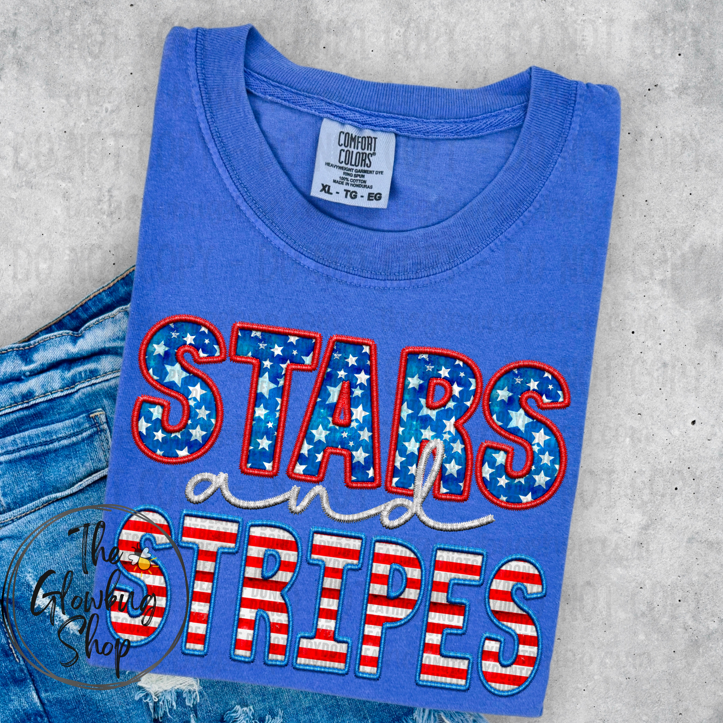 Stars and Stripes (faux embroidery)