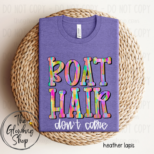 Boat Hair don’t care (white ink)
