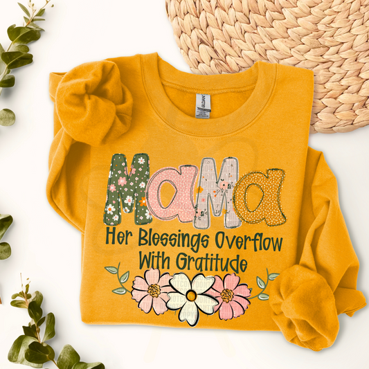 Her Blessings Overflow With Gratitude