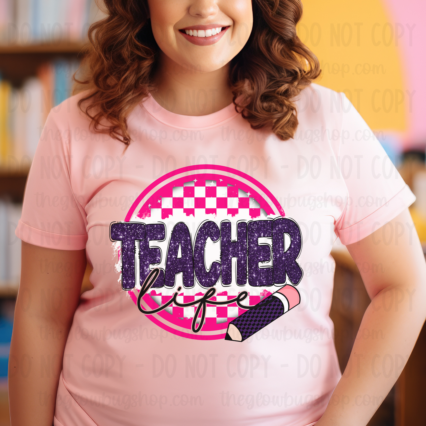 Teacher Life … Back To School (checkered)