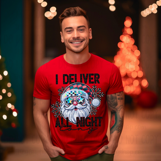 I Deliver All Night Santa