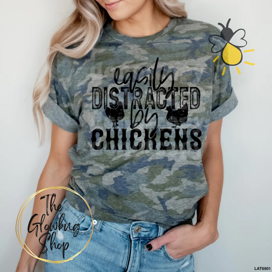 Easily Distracted By Chickens lol