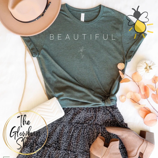 Beautiful (white ink)