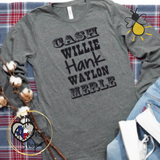 Cash Willie Hank Waylon Merle
