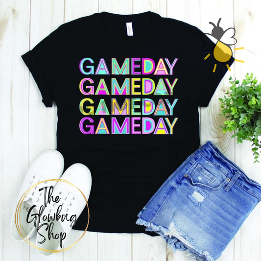 GAMEDAY (color letters)