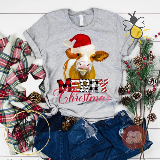 Merry Christmas Cow