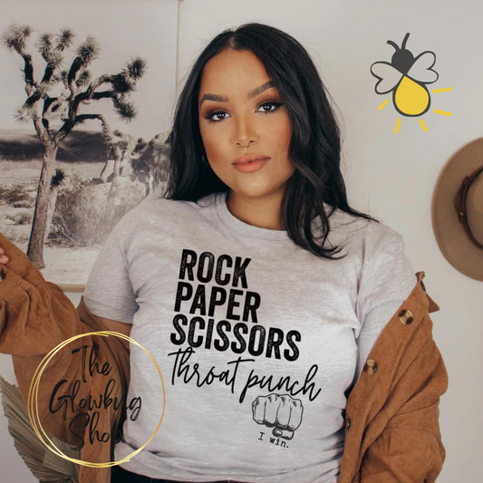 Rock Paper Scissors Throat Punch