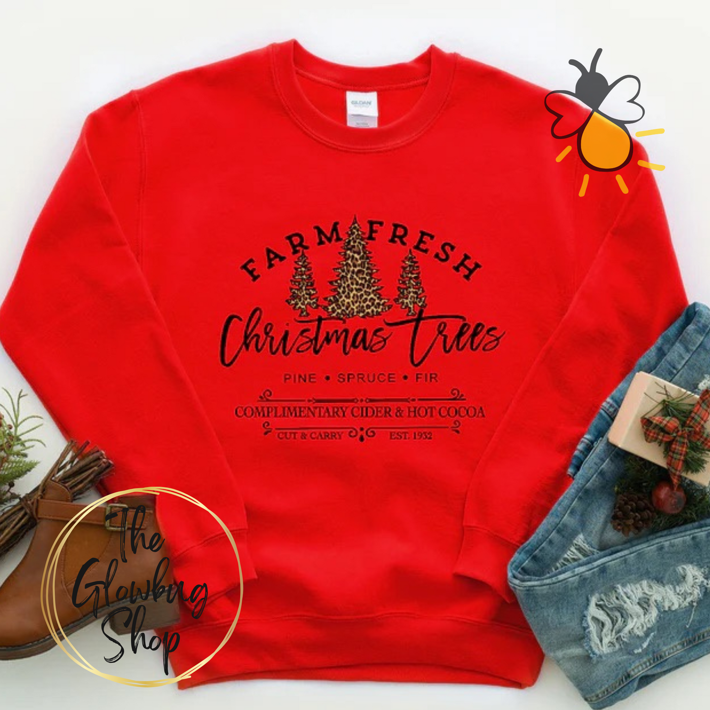 Farm Fresh Christmas Trees (black ink)