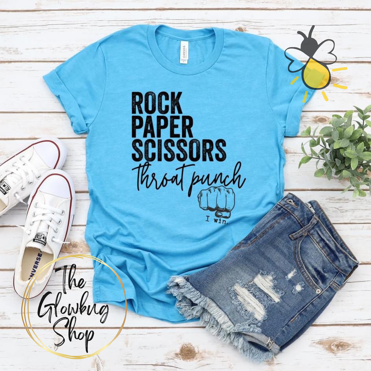 Rock Paper Scissors Throat Punch