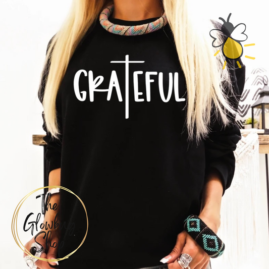 Grateful (white ink)