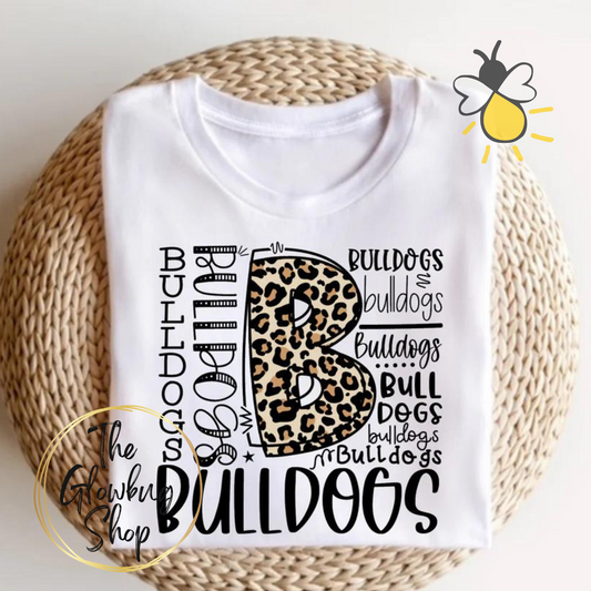 Bulldogs Leopard Typography