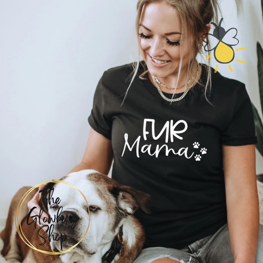 Fur Mama (white ink)