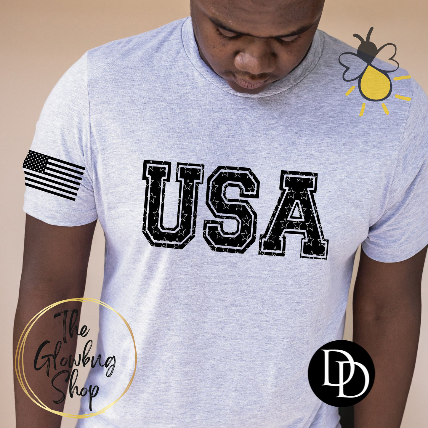 USA (black lettering)