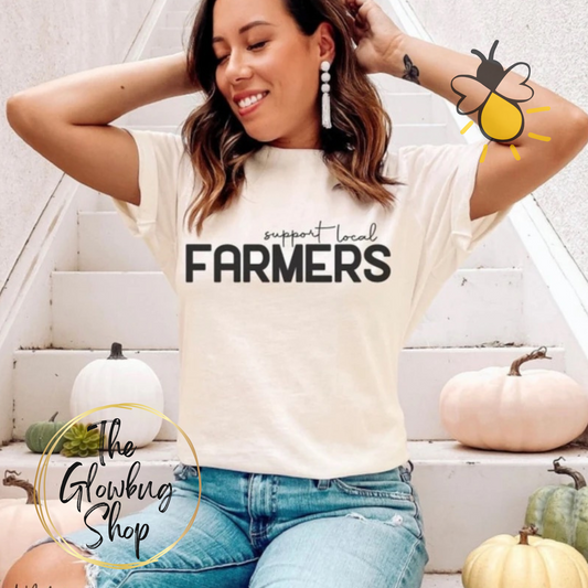 Support Local Farmers (black lettering)
