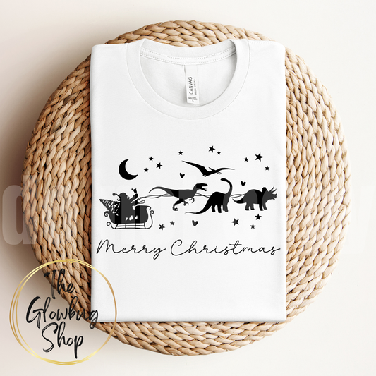 Dino Sleigh Christmas (black)