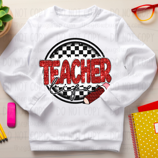 Teacher Life … Back To School (checkered)