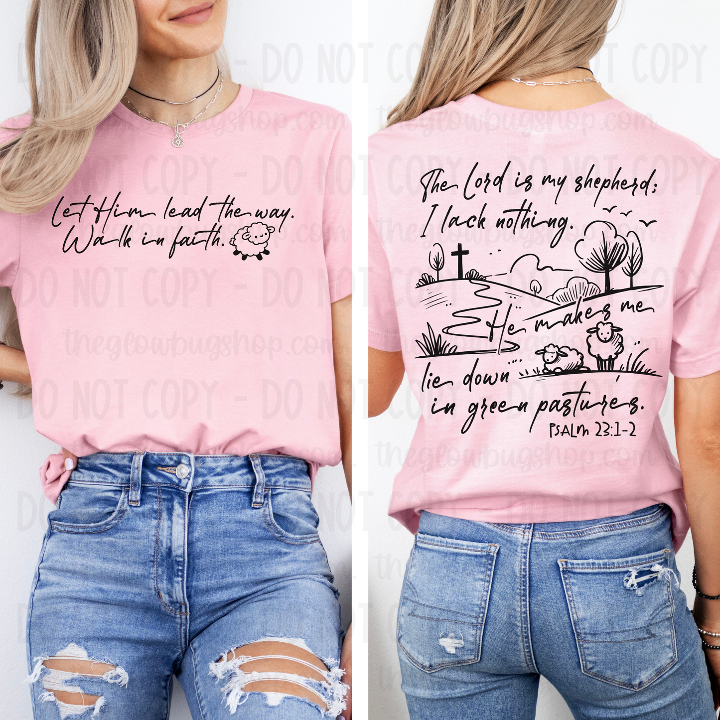 The Lord Is My Shepherd 1 (front & back)