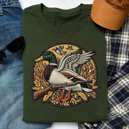 Duck Hunter 3 (faux embroidery)