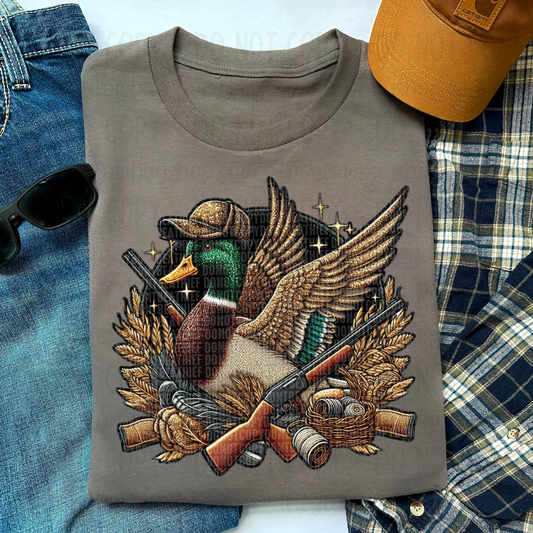 Duck Hunter (faux embroidery)