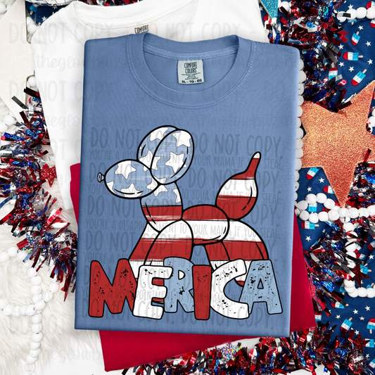 Merica balloon dog