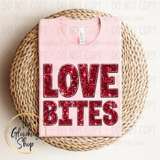 LOVE BITES (faux sequins)